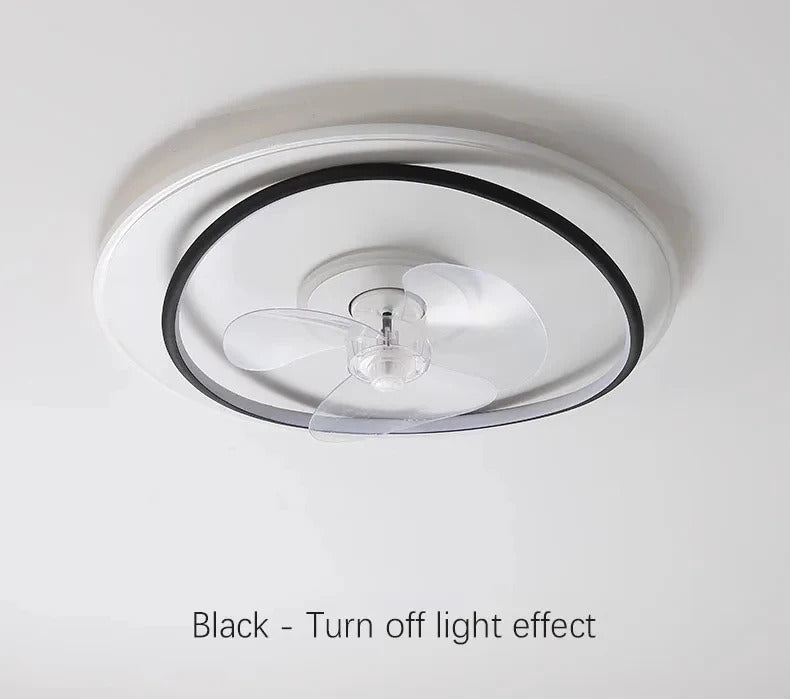 Modern LED Ceiling Fan Light Remote Dimming 6 Levels Silent Living Room lighting