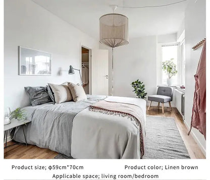 Denmark Linen Cloth Pendant Light Ay illuminate Pendant lamp