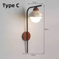 Natural cave Stone Wall Light Medieval Bedside cement Sconce lamp LED Lighting