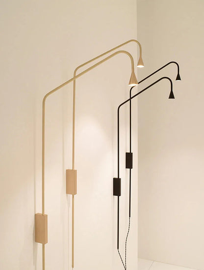 Minimalist Bedroom Bedside Floor Lamp Designer Gold Standing Light