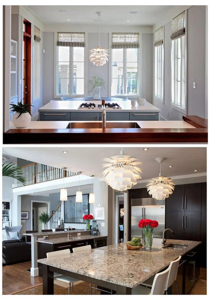 louis poulsen artichoke pendant light kitchen island lighting