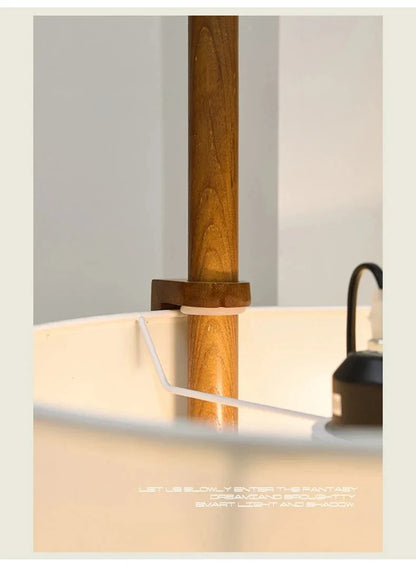 Japanese Fabric Liftable adjustable floor lamp reading floor lamp