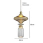 Clear Amber Glass LED Chandelier Modern Pendant Lamp Hall Parlor Restaurant Bedside Lighting Fixtures Wire 150cm Adjustable
