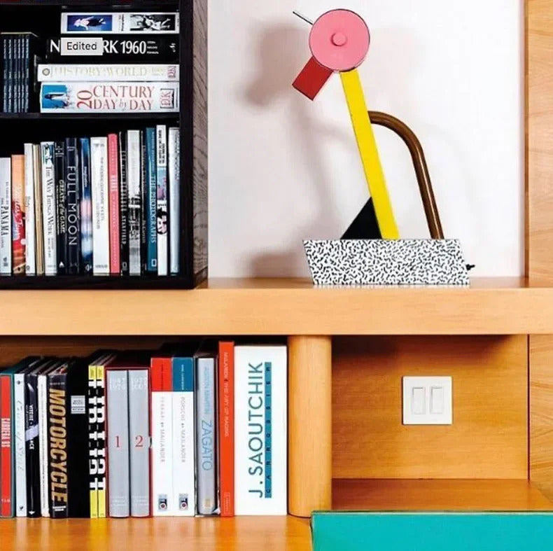 Milan Art Abstract Duck Table Lamp LED G4 Bulb Rainbow Metal Bedside Lamps Bedroom Art Children‘s Room Decorative Light Fixture