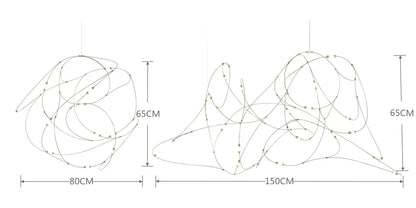 Moooi Disc Quasar Chandelier Hotels stairwell lighting