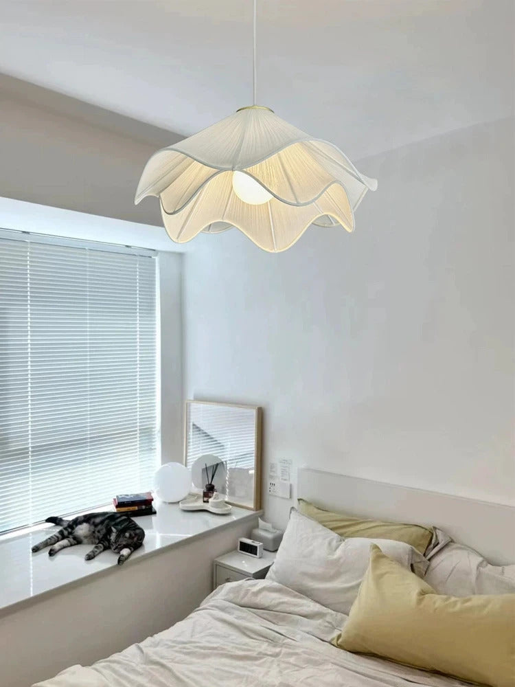 Lia Pendant lamp Nordic white fabric pendant light