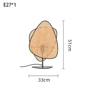 Rattan chandelier Wicker Suspension lamp