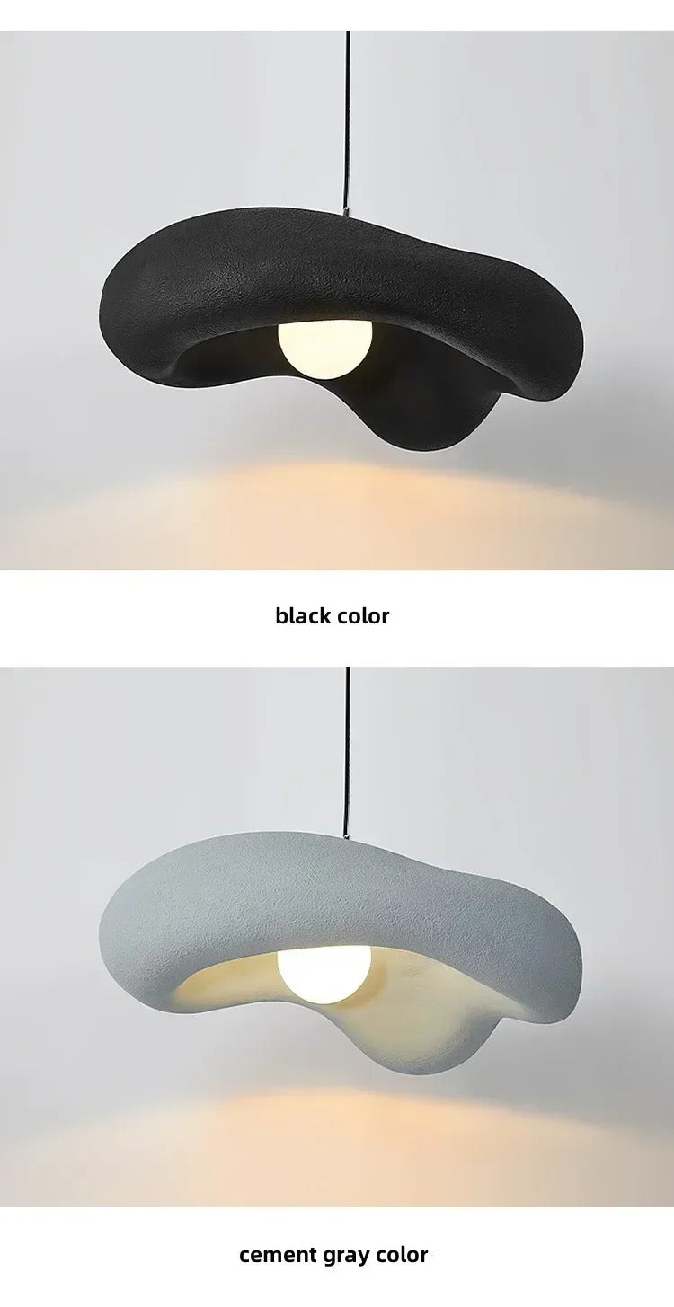 Nordic cream style restaurant chandelier simple bedroom living room dining table lamp wabi-sabi style Hanging lamp fixtures