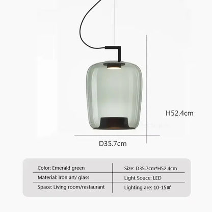 BROKIS DOUBLE Pendant light Nordic creative glass hanging lamp