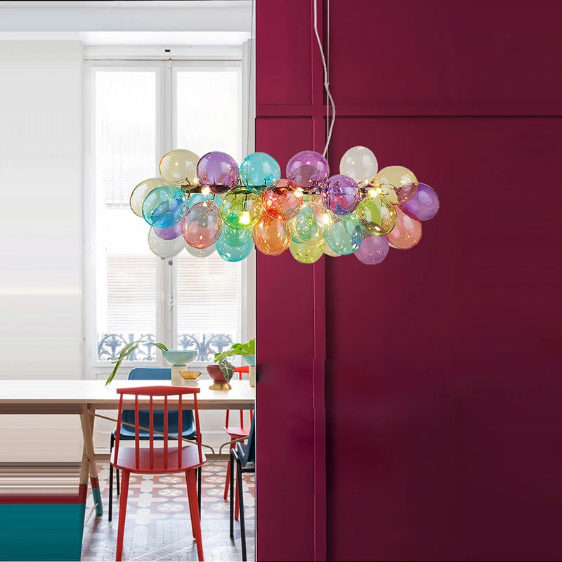 Gross glass bubble Pendant lamp bedroom kitchen island light