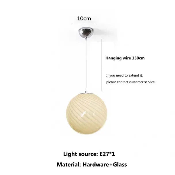 Murano Lollipop Colorful Bubble Creative Glass Pendant Light