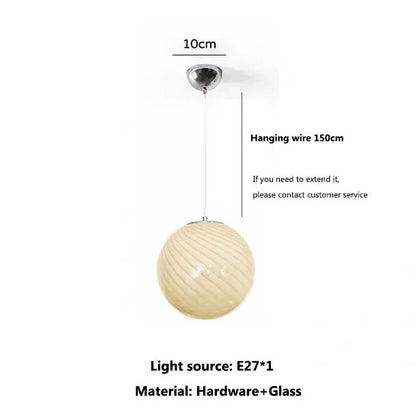 Murano Lollipop Colorful Bubble Creative Glass Pendant Light