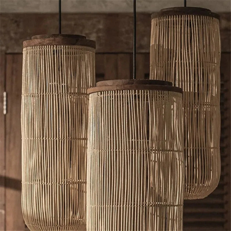 TUB pendant lamp Vitage rattan pendant light