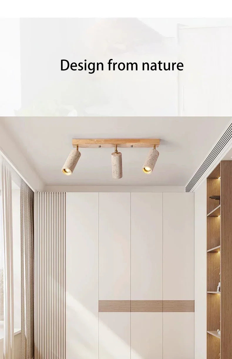 Yellow Travertine ceiling light decoration hallway ceiling light