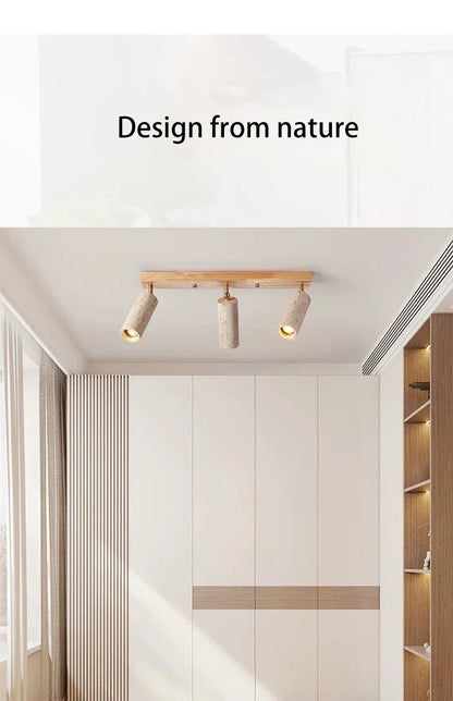 Yellow Travertine ceiling light decoration hallway ceiling light