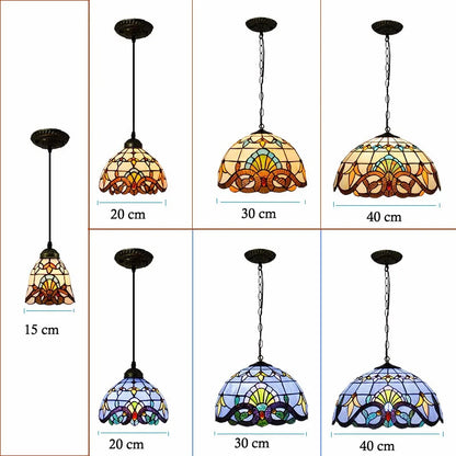 Nordic Tiffany chandelier Kitchen Dining room hallway handmade glass chandelier