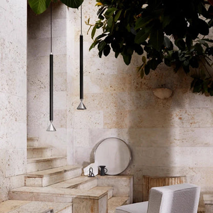 Italian Designer minimalist pendant light Apollo long pole small chandelier LED Hanging Lamp