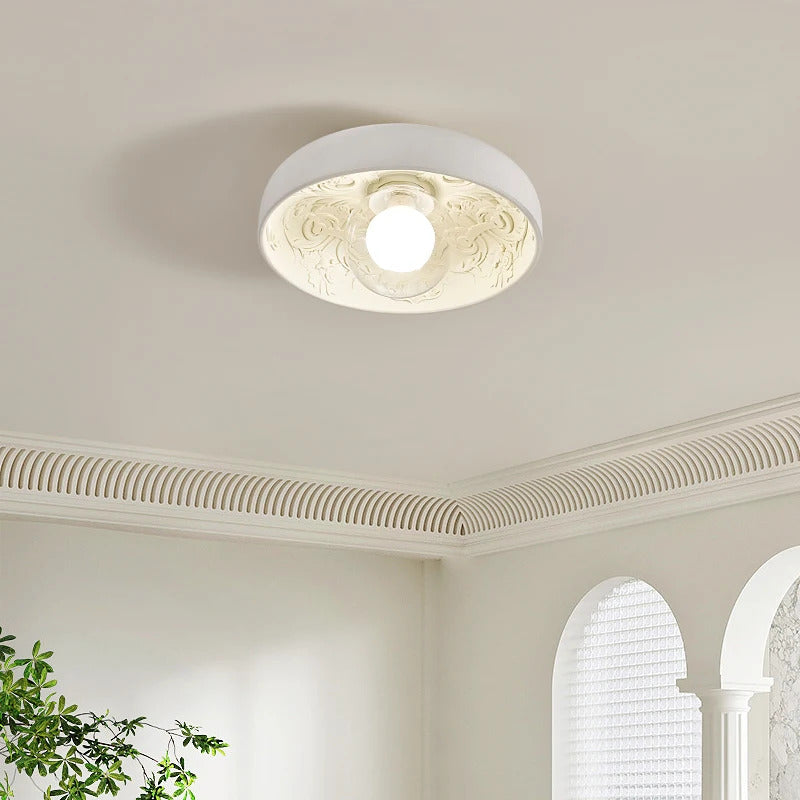 French Resin Ceiling Light Balcony Bedroom Corridor Lighting Fixture