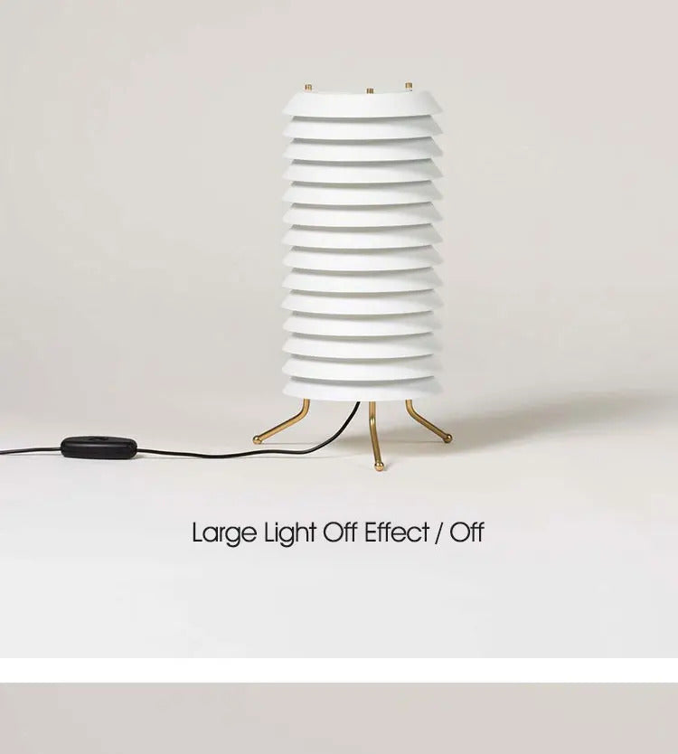 Maija Table Lamp medieval style Nordic design lamp replica living room retro pleated floor lamp study white bedside table light