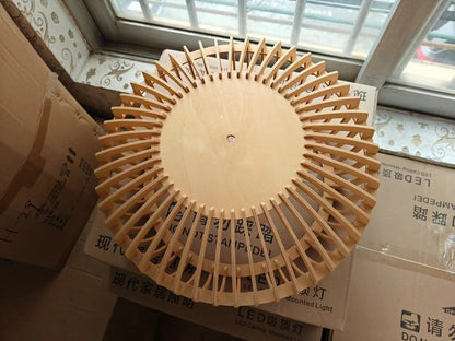 Clava Dine log Wood Pendant lamp birdcage denmark designer lamp for Dining Room Study Living Room Table Decoration loft lamp