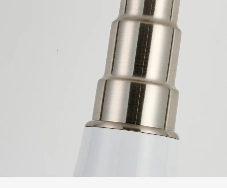 Italy Designer Wrought Iron LED Table Lamps White Petal Glass Lampshade Bauhaus Living Room Bedroom Restaurant Office Desk Light