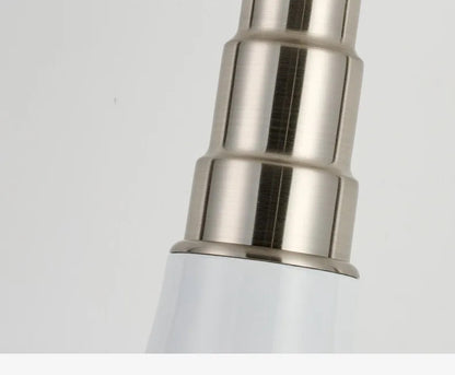 Italy Designer Wrought Iron LED Table Lamps White Petal Glass Lampshade Bauhaus Living Room Bedroom Restaurant Office Desk Light