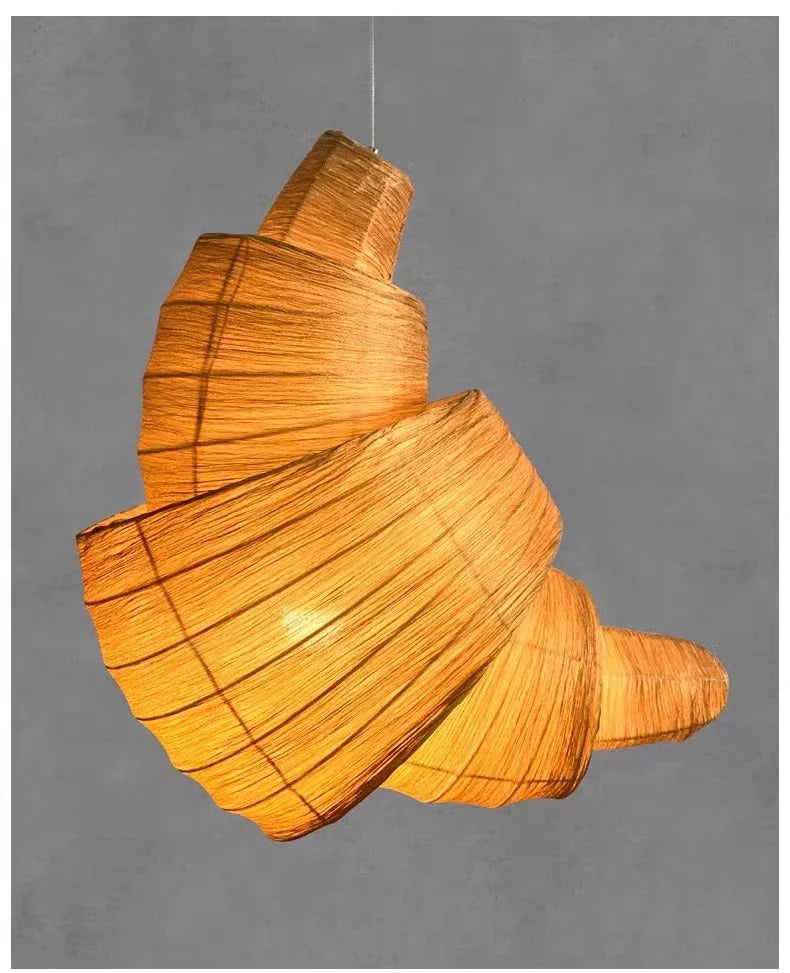Japanese Staircase Pendant Lamp Creative Personality Art Croissant LED Chandelier