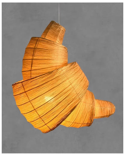 Japanese Staircase Pendant Lamp Creative Personality Art Croissant LED Chandelier