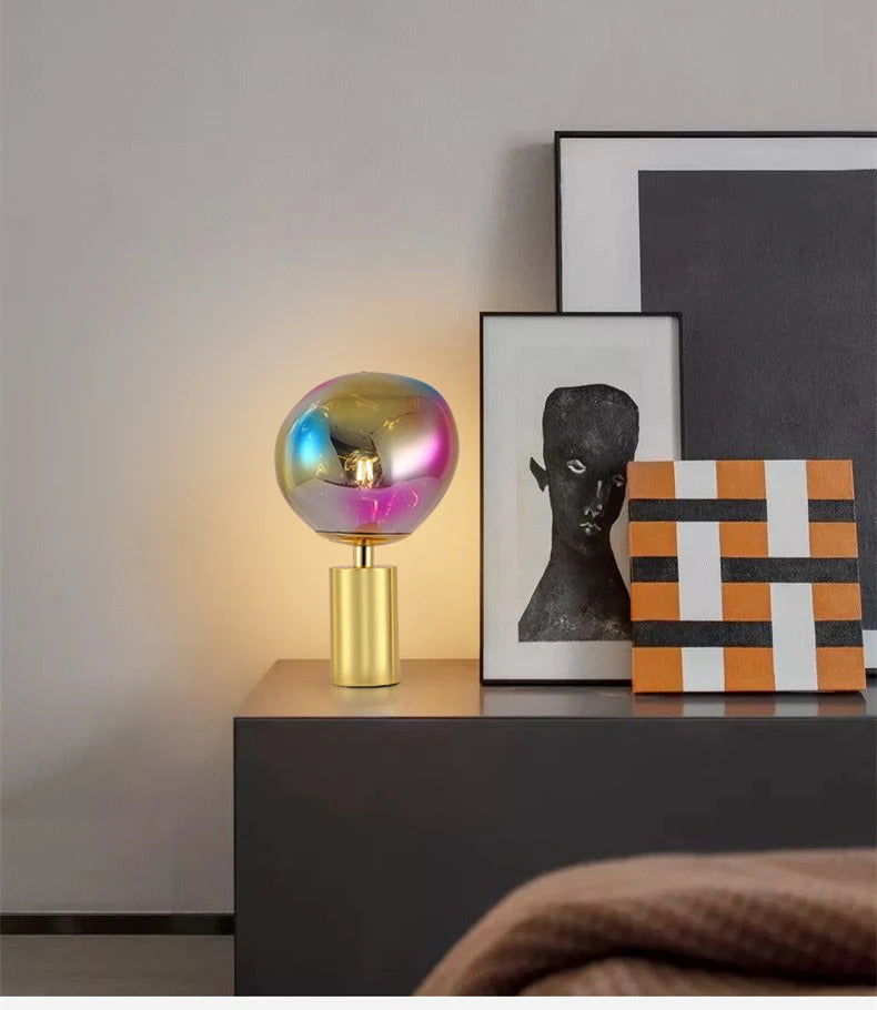 Modern Lava Lampshade LED Table Lamp Bedroom Living Room Restaurant Ambient Desk Lamp Creative Home Decoration Gifts Night Light