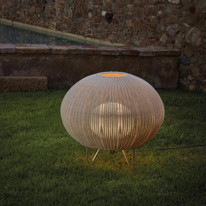 Natural handmade rattan floor lamp Japanese Outdoor waterproof Garden standing lamp