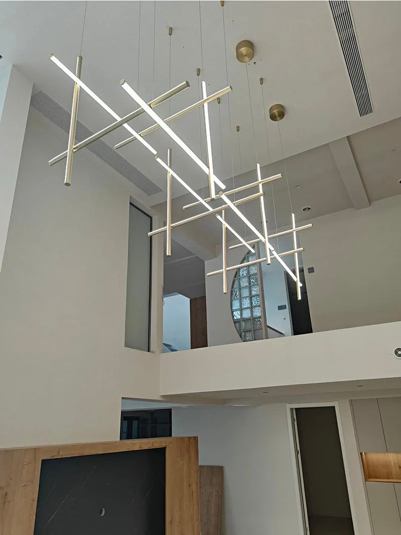 Coordinates Chandelier Modern LED Linear Ceiling Chandelier