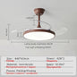 Ceiling Fan With Light Modern Remote Smart Invisible Ceiling Fan Bedroom Lamp