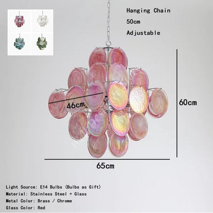 Camisa Murano Chandelier Designer hanging dining room lights