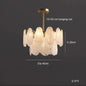 Nordic Luxury Glass Pendant Lamp Metal Crystals LED Chandeliers