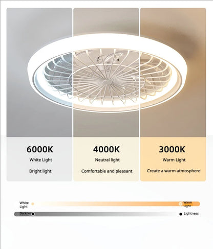Minimalist Ceiling Fan Light Restaurant Full Spectrum Eye Protection Lamp