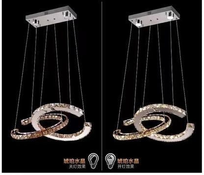 Modern Crystal Chandelier Simple Dining Room Chandelier Home Decoration hanging light fixtures