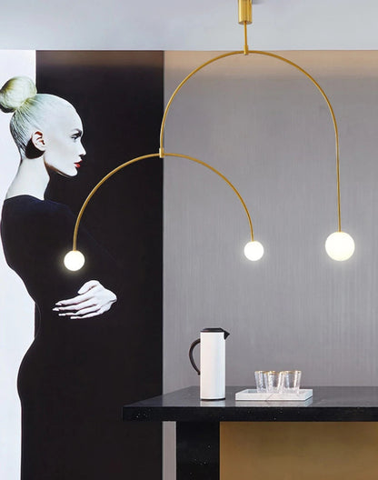 Black Gold Chandelier Pendant Nordic Modern lamp