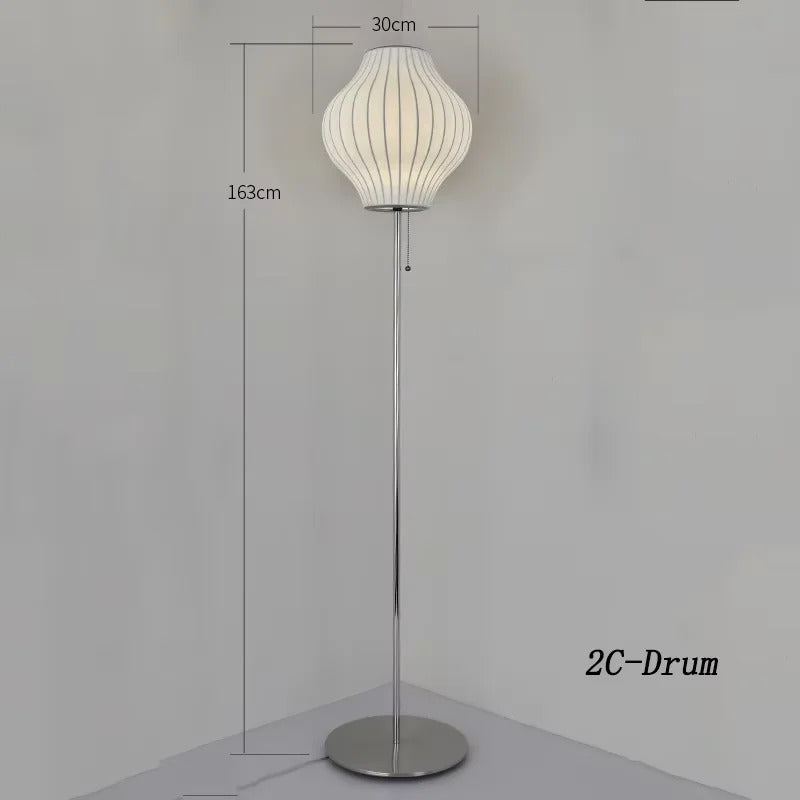 Nordic minimalist milk white wall lamp Danish designer Hand Woven Silk table light