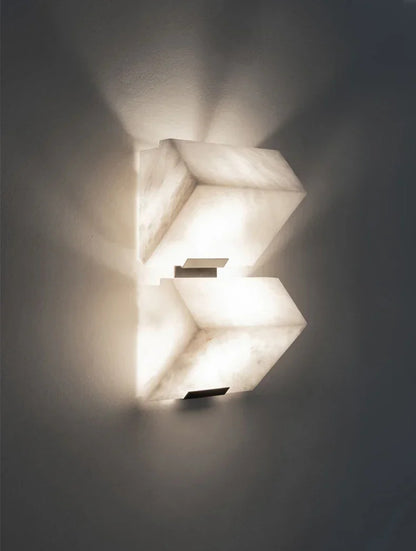 Modern Texture White Marble outdoor wall lamp corridor entry hall hotel bedside night lamp