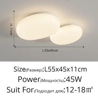 Milky white Ceiling Lamp esthetic room ceiling light fittings