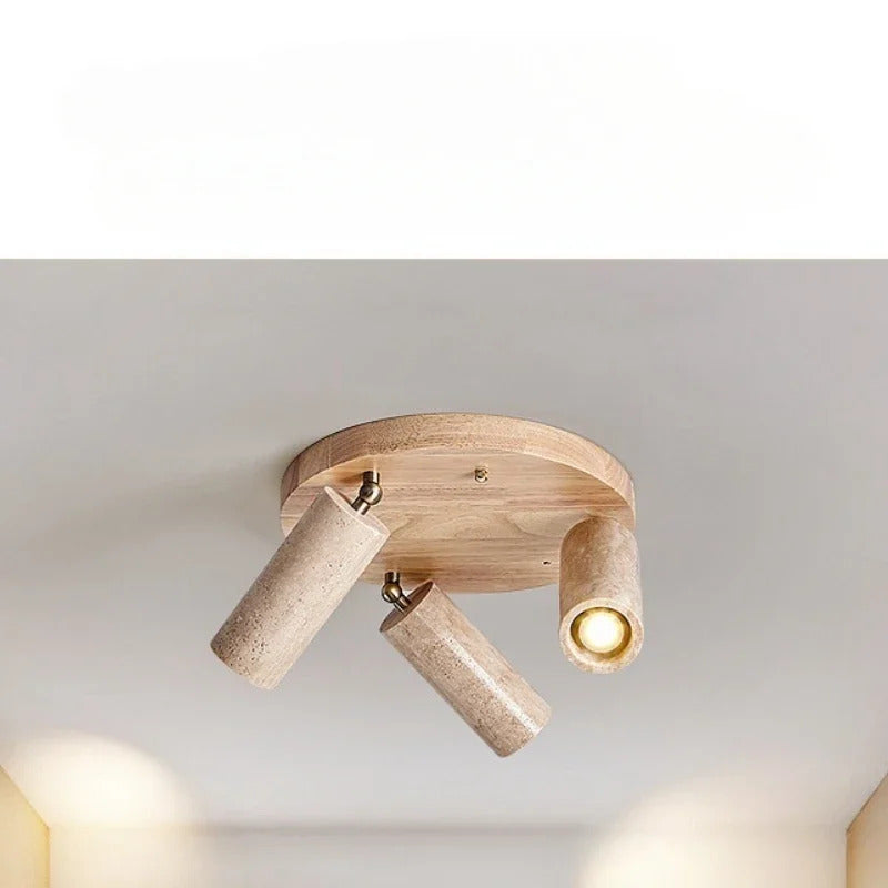 Yellow Travertine ceiling light decoration hallway ceiling light