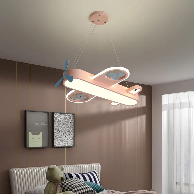 Modern Pink blue chandelier Led deco designer aircraft lamp