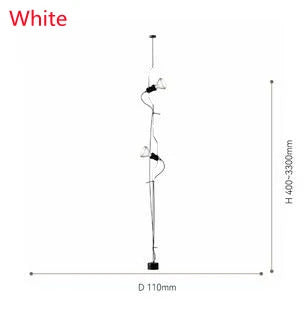 Italian Parentesi Pendant Lamp Modern Parlor Corner Lamp