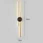 Modern Long Wall Lamp luxury minimalist black gold background LED Wall lights