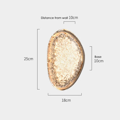 Platinum Art Wall Lamp Modern Creative Design Pebble Corridor wall lighting LED