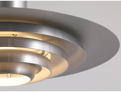 White Silver Aluminium E27 Pendant Lights Art Design For Dining Kitchen Bar Bedroom Cord Adjustable Hanglamp 110-220V