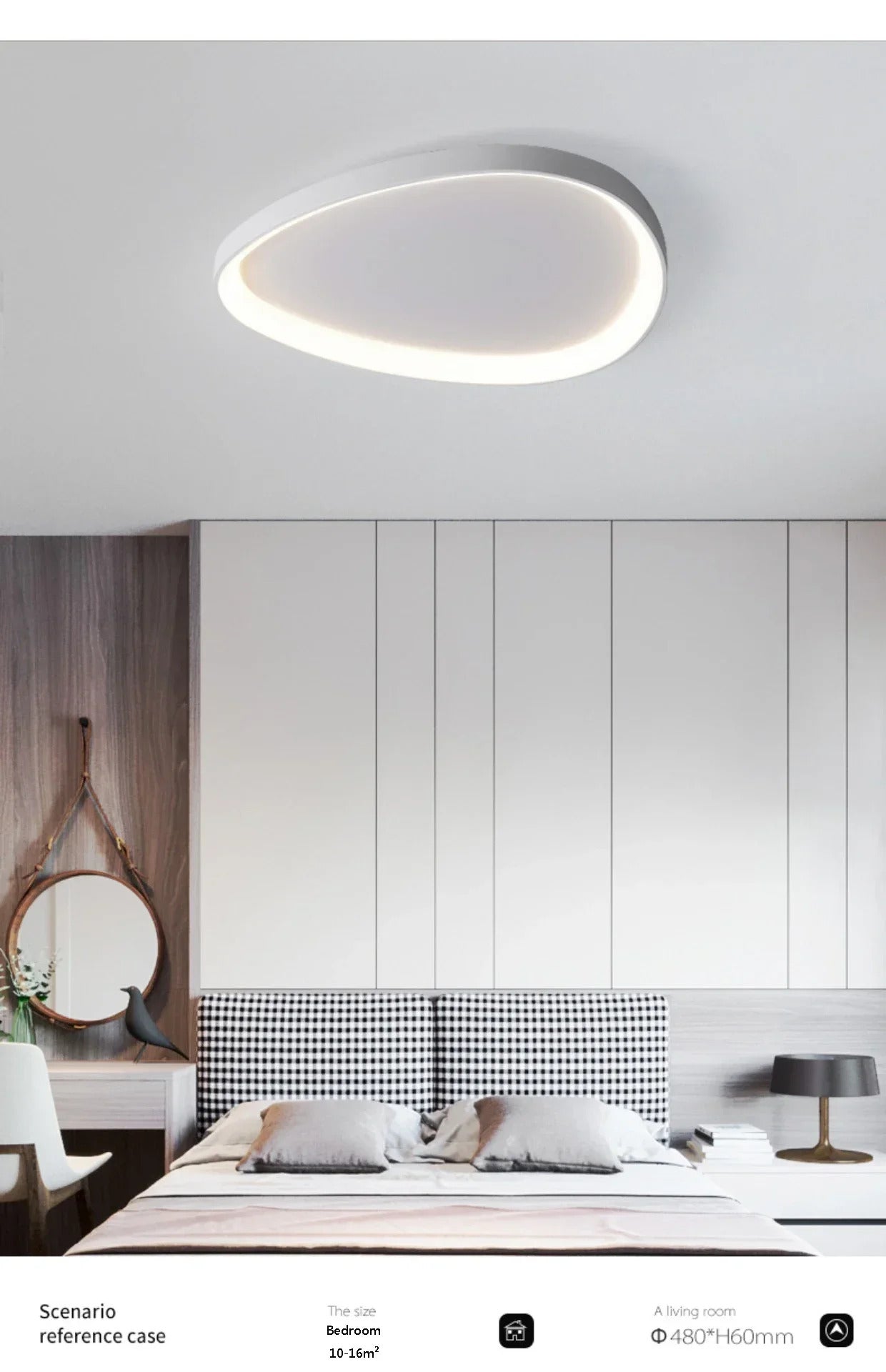 White ceiling light Home Bedroom ceiling lamp