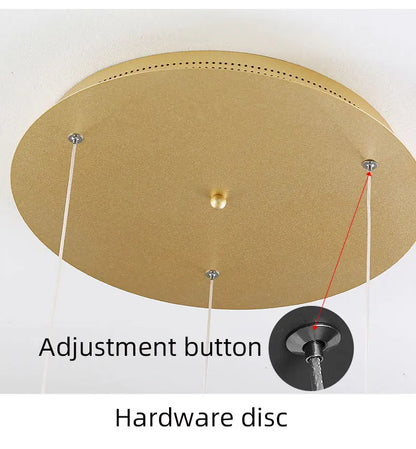 Nordic chandelier Leaf lotus chandelier of petals restaurant creative living room