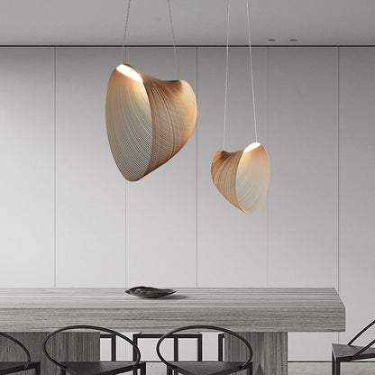 Nordic Modern Wooden Chandelier Minimalist Design Personality Pendant Lights Living Dining Room Coffee Shop Bedroom Decor Lamp