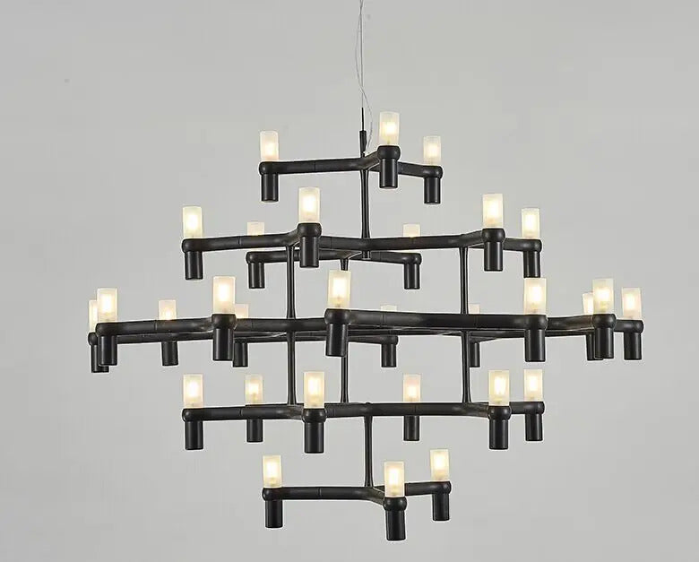 Crown Major Chandelier Nordic Tube Silver Chandelier Modern Led Luxury Chandelier
